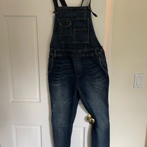 Free People overalls, skinny/straight leg size 27
